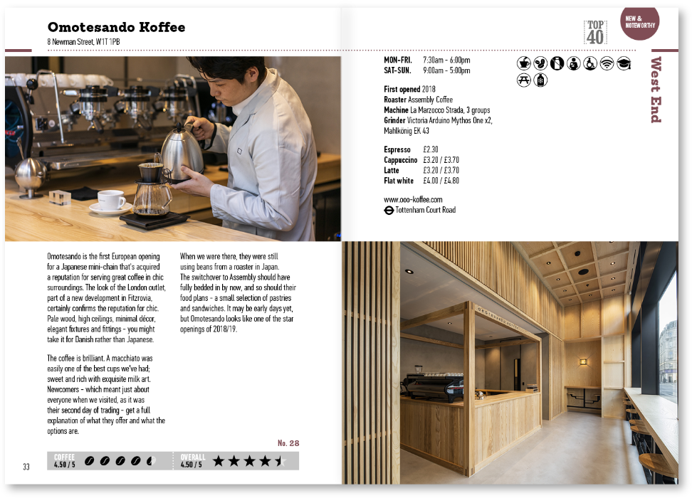 The London Coffee Guide 2019